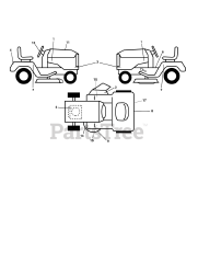 Snapper ST 2446 (960440014-00) - Snapper 46" Lawn Tractor, Hydro Drive, 24hp