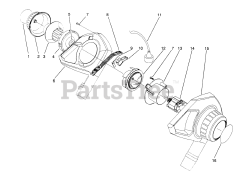 Toro 51537 (600) - Toro Air Rake Blower (SN: 010000001 - 019999999) (1991)