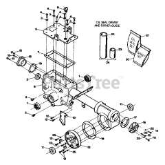 Troy-Bilt 6411 - Troy-Bilt Econo-Horse Rear-Tine Tiller (SN: E0008844 - E0032773) TRANS. HSG. &amp; SEALS/GASKETS