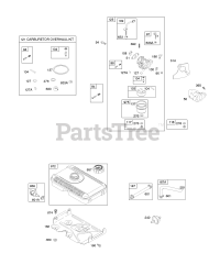 Briggs & Stratton 93452-1241-E1 - Briggs & Stratton Horizontal Engine Carburetor, Fuel Supply
