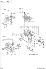 Subaru Robin EY280BS7270 (EY28) - Subaru Robin Engine 102 Crankcase