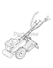 Craftsman 247.23000 (21AB47M6099) - Craftsman Tiller (2012) (Sears)