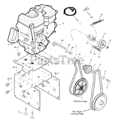 Murray 6291500x61 (1695366) - Murray Ultra 29" Snow Thrower (2007) Engine