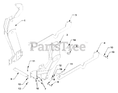 Cub Cadet 641 (590-641-100) - Cub Cadet 66" Front Loader att Mounting Brackets And Hardware