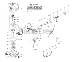 Weed Eater DAHT 22 - Weed Eater Hedge Trimmer Engine Assembly