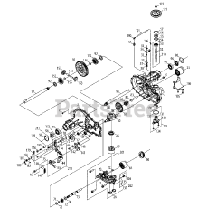 Cub Cadet GT 1054 (14AK94AK056) - Cub Cadet 54" Garden Tractor (2013) Hydro-Gear Transmission