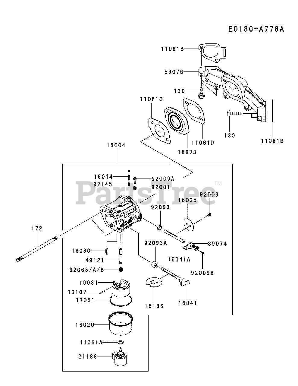 Cub Cadet Rzt 50 17ai2acp256 Cub Cadet 50 Rzt Zero Turn Mower Kawasaki 2009 Fr651v As04 Carburetor Parts Lookup With Diagrams Partstree