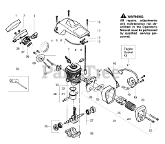 Snapper S 1634 - Snapper Chainsaw, Type 1 Engine Assembly Type 1 &amp; 2