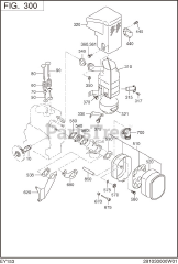 Subaru Robin EY153D10150 (EY15-3) - Subaru Robin Engine 300 Intake &amp; Exhaust