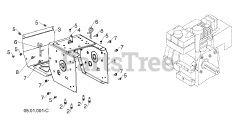 Poulan Pro PR 240 (961920067-02) - Poulan Pro Snow Thrower (2015-06) CHASSIS ENGINE PULLEYS