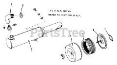 AGCO 410 S (1600299) - AGCO Lawn Tractor, 10hp Air Intake &amp; Exhaust Group (1506I04)