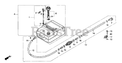 Honda BF30 AY LRSA (BAWS) - Honda Marine Engine, Made in Japan (SN: BAWS-3200001 - BAWS-9999999) FUEL TANK