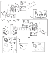 Briggs & Stratton 40N877-0075-G1 - Briggs & Stratton Vertical Engine Cylinder Head Group