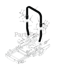 Scag STTII-61V-31DFI - Scag Turf Tiger II 61" Zero-Turn Mower, 31hp Kawasaki (SN: S9200001 - S9299999) (Rev 01) STTII ROLL-OVER PROTECTION SYSTEM