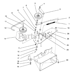 Toro 79401 - Toro 42" Easy Twin Vacuum Bagger (SN: 079000001 - 079999999) (1997) Drive Components Assembly