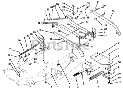 Toro 78415 - Toro 42" Side-Discharge Mower Deck (SN: 059000001 - 059999999) (1995)