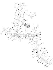 Cub Cadet 5254 E (54BE542-710) - Cub Cadet Compact Tractor 4WD Axle Assembly (Part 1) 1B075G &amp; After