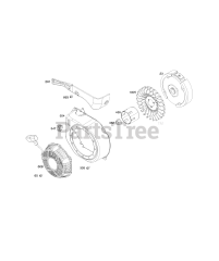 Briggs & Stratton 106232-0145-H7 - Briggs & Stratton Horizontal Engine Blower Housing, Flywheel, Rewind Starter