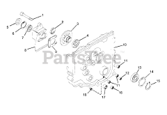 Gravely 987015 (8123) - Gravely Lawn Tractor, 12hp, With Hydraulic Lift (SN: 000101 & Above) NUMBER THIRTEEN - TRANSMISSION COVER ASSEMBLY