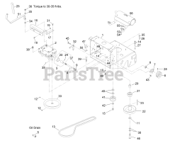 Exmark MG16KA362 - Exmark 36" Metro Walk-Behind Mower, 16hp Kawasaki (SN: 920000 - 999999) (2011) Engine Deck Assembly