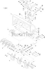 Toro 190-032-101 - Toro 42" Two-Stage Snow Thrower Attachment (SN: 260000001 - 260999999) (2006)