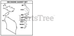Briggs & Stratton 137202-1114-E2 - Briggs & Stratton Horizontal Engine Kits/Gasket Sets - Engine