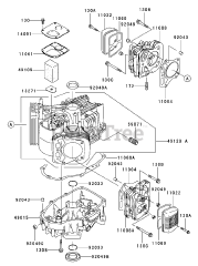 Toro 74801 (18-52 ZX) - Toro 52" TimeCutter Zero-Turn Mower (SN: 230000001 - 230999999) (2003) Cylinder / Crankcase Assembly Kawasaki FH 531V-CS07