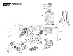 Ryobi P 28010 VNM (108662001) - Ryobi 18V Electrostatic Sprayer, Rev 01 (2021-02) General Assembly