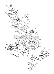 Huskee 12A-589B131 - Huskee Walk-Behind Mower (1999) (Tractor Supply)