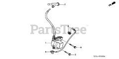 Honda HS621 AS/D (SZAN) - Honda 21" Snow Blower, Made in Japan (SN: SZAN-1130001 - SZAN-1130378) IGNITION COIL