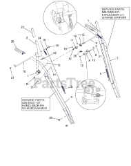 Ariens 926067 (ST 28 DLET) - Ariens Hydro Pro 28" Track Snow Blower, Briggs & Stratton (SN: 000101 & Above) Handlebars