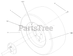 Toro 73471 (518 xi) - Toro Garden Tractor (SN: 000000001 - 000999999) (2000) Wheel Assembly