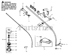 Poulan Pro PP 115 - Poulan Pro String Trimmer CUTTING HEAD &amp; DRIVE SHAFT ASSEMBLIES