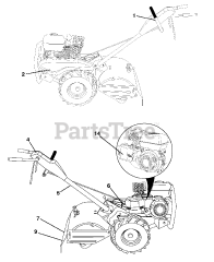 Poulan Pro PR RT850 (960920013-02) - Poulan Pro Tiller (2010-02) Decals