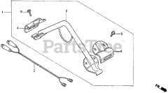 Honda EM3500X A (EA6) - Honda Generator, Made in Japan (SN: EA6-2000001 - EA6-3000000) HANGER (EM, EB)