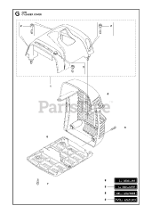 Jonsered MC 2256 - Jonsered Brushcutter (2011-01) CYLINDER COVER