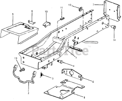 Cub Cadet 1204 (147-610-100) - Cub Cadet Garden Tractor (SN: 756300 - 799999) Frame