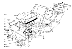 Toro 57420 (12-44) - Toro Lawn Tractor, 12hp (SN: 008000001 - 008999999) (1988) Clutch  Pulley Assembly