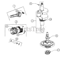 Cub Cadet 5416 R (553C562K100) - Cub Cadet Walk-Behind Mower (SN: 457900 - 460859) Crankshaft And Piston