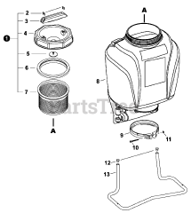 Shindaiwa SP 41 BPS - Shindaiwa Manual Sprayer, Backpack (SN: MSP10000001 - MSP99999999)