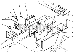 Toro 73420 (416-8) - Toro Garden Tractor (SN: 059000715 - 059999999) (1995) Hood Stand And Supports