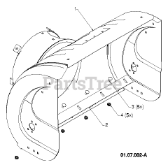 Poulan Pro 961980057-04 - Poulan Pro Snow Thrower (2013-08) AUGER HOUSING IMPELLER