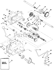 Toro 01-08K803 (C-85) - Toro Garden Tractor (1982) Mechanical Transmission-8 Speed (cont-D)