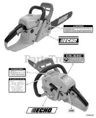 Echo CS-440 - Echo Chainsaw (SN: 08001001 - 08999999)