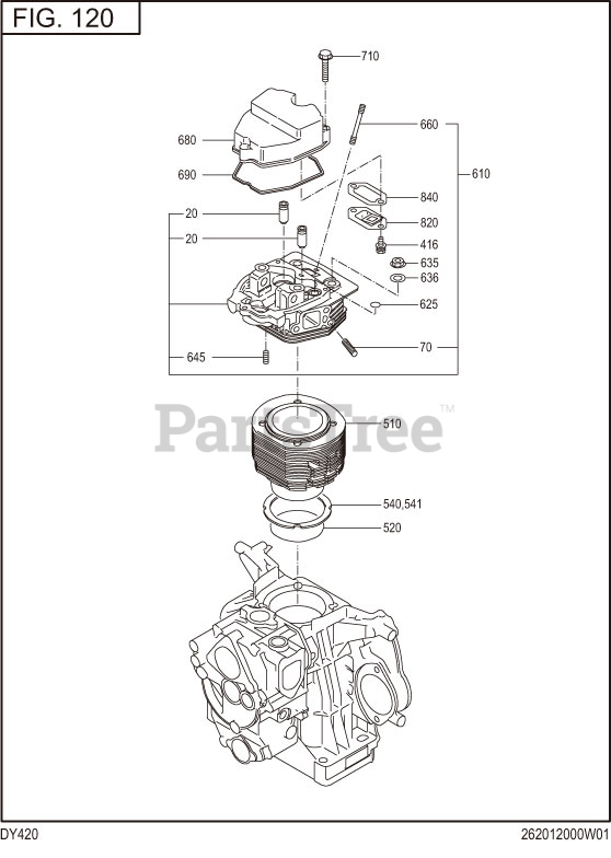 Subaru Robin DY420DD7210 DY42