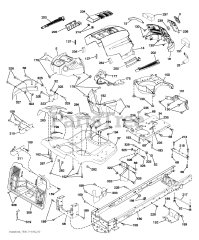 Husqvarna CT 126 (960410085-01) - Husqvarna 30" Lawn Tractor (2010-01) CHASSIS &amp; ENCLOSURES