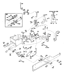 Troy-Bilt 13074 - Troy-Bilt Garden Tractor, Hydro Drive (SN: 130740100101 & Above)
