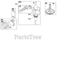 Briggs & Stratton 44U877-0015-G1 - Briggs & Stratton Vertical Engine Crankshaft Group