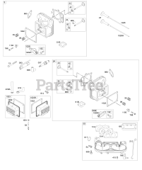 Briggs & Stratton 44Q777-0152-B1 - Briggs & Stratton Vertical Engine Cylinder Head, Rocker Arm Cover, Intake Manifold