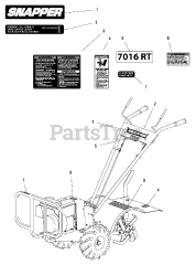Snapper 6016RT (7800052) - Snapper 16" Rear-Tine Tiller, 6hp